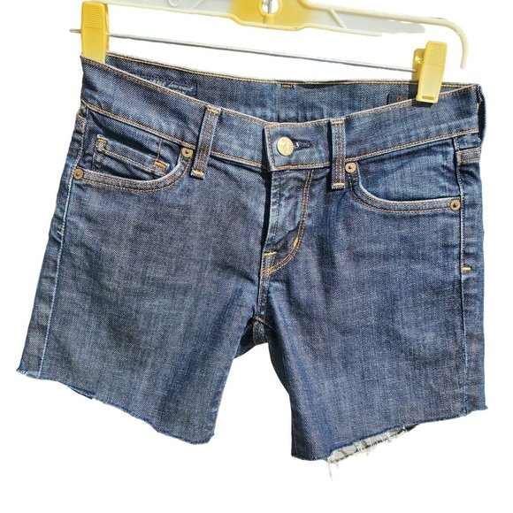 Citizens of Humanity Low Waist Stretch Cutoff Jean Shorts Style #140-085 Bardot - Picture 2 of 11